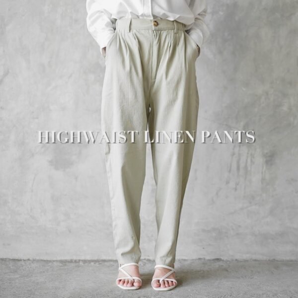 Bymeldev Highwaist Linen Pants