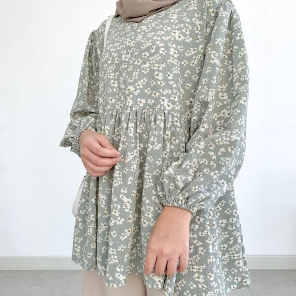Bymeldev Floral Ruffle Blouse Top