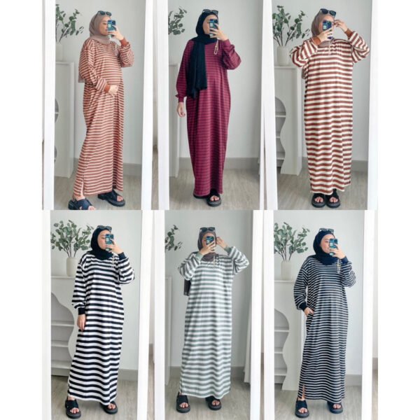 07c42607-caad-46d8-b0b5-297ac52f2700.jpg ByMeldev Oversized Stripes Maxi Cotton Dress