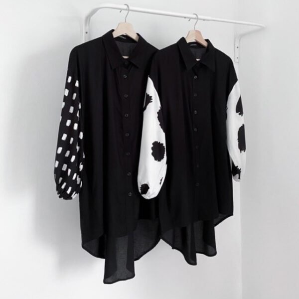 Elle Basic Kemeja Oversized Lengan Balon