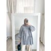 Bymeldev Flower Pearl Blouse Kancing Mutiara