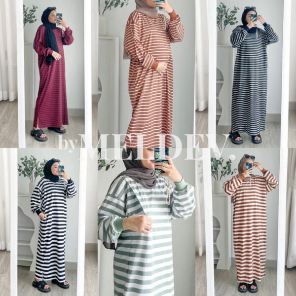 15531e18-60f2-45e8-aa61-11af36555cec.jpg ByMeldev Oversized Stripes Maxi Cotton Dress