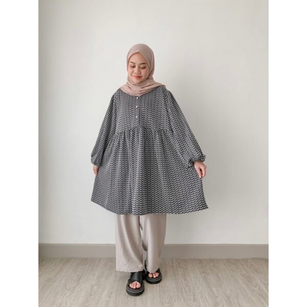 Leaves Babydoll Tunik
