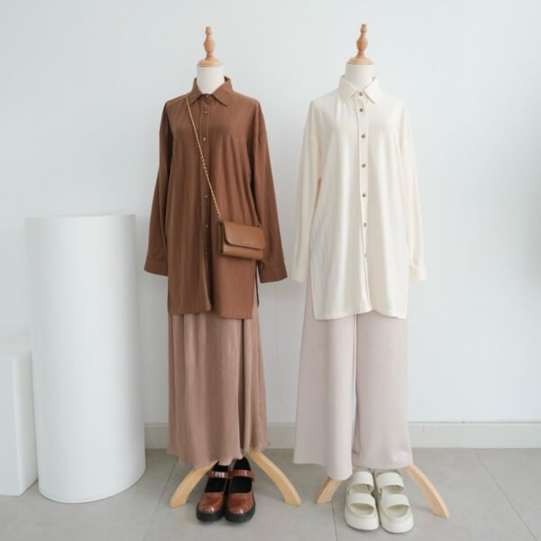 1641aa3d-50a8-449f-a75d-4571fd8e9ad9.jpg ByMeldev Raindrops Embroidery Knit Shirt Kemeja Bahan Bordir Premium