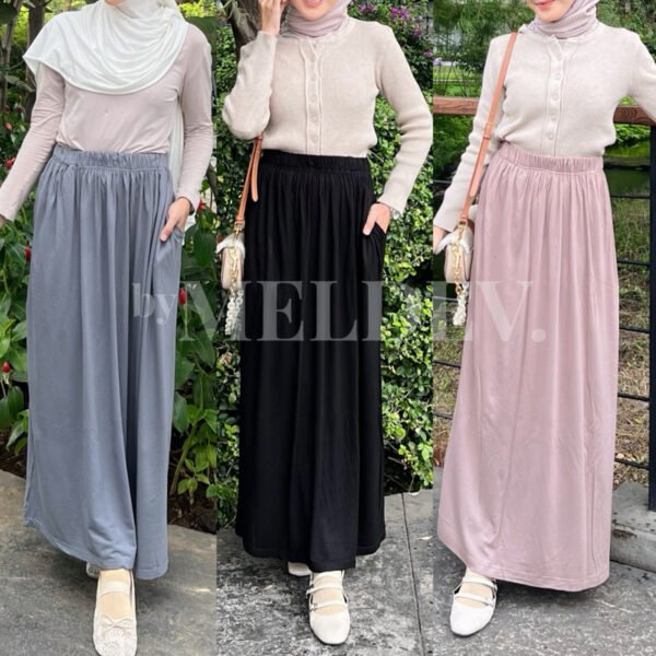 23829233-6a42-47a5-876a-e14b08e6bae1.jpg ByMeldev Basic Cotton Skirt Rok Kain Bumil Friendly