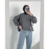 Basic Oversized Crewneck Sweater LD140cm