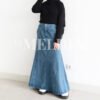 2891fffb-d3d6-4720-b719-f952ab6d5c5b.jpg ByMeldev Mermaid Denim Skirt Rok Duyung A-Line Jeans Size M L XL