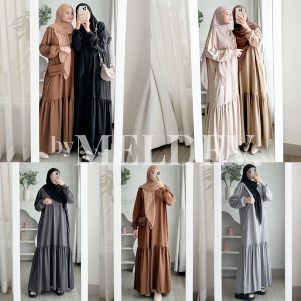 ByMeldev Ameera Slim Ruffle Dress Busui Nonbusui