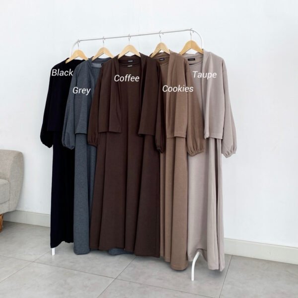314c0c4b-145b-400e-8473-77170c60fb40-1.jpg ByMeldev Terry Cardi Dress Set Setelan Cardigan Dress Busui Nonbusui