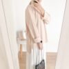 Oversize Knit Top High Neck Atasan Jumbo