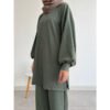 Puffy Knit Set Setelan Nonbusui Busui