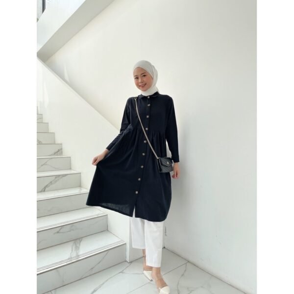 Button Midi Dress Bumil Friendly