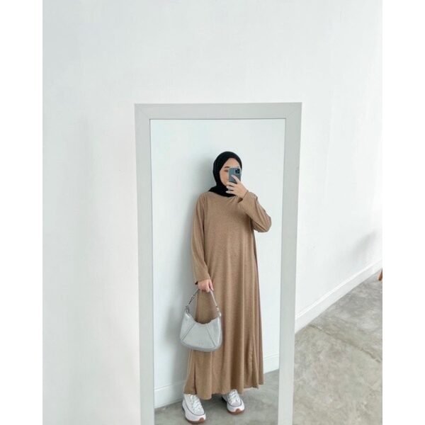 Basic A-Line Crinkle Dress Non Busui & Busui