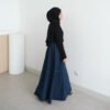 3c7314b1-5d71-4949-b850-8951564ff51e.jpg ByMeldev A-Line Denim Skirt Rok Denim Premium