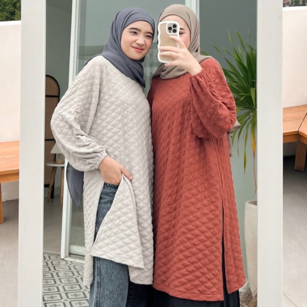 Bymeldev Bubble Midi Tunik Busui Nonbusui Bumil Friendly