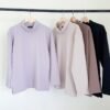 Basic Turtleneck Top Lengan Panjang Longsleeve Polos