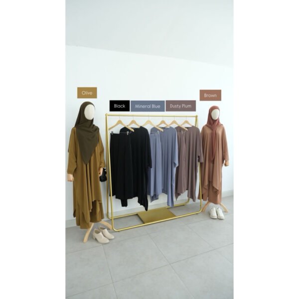 Premium Naura Batwing Cullote Set Setelan Daily dan Umroh