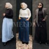 ByMeldev Denim Basic Straight Skirt