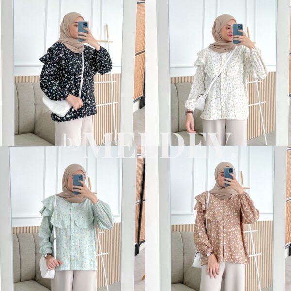 Bymeldev Laura Floral Blouse Top