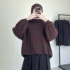 7461cc4d-43a8-4681-a827-a5d7f262e43f.jpg ByMeldev Yumii Oversized Top Knit Busui Nonbusui