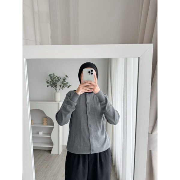 ByMeldev Cotton Basic Cardigan