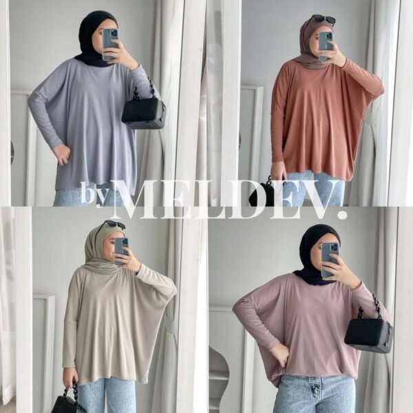 Bymeldev Knit Batwing Oversize Top