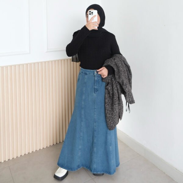 834f32bb-7aa3-4713-bf8e-daf37c639685.jpg ByMeldev Mermaid Denim Skirt Rok Duyung A-Line Jeans Size M L XL
