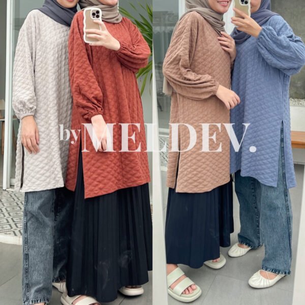 Bymeldev Bubble Midi Tunik Busui Nonbusui Bumil Friendly