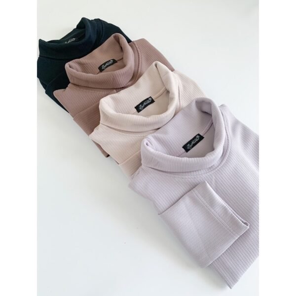 Basic Turtleneck Top Lengan Panjang Longsleeve Polos