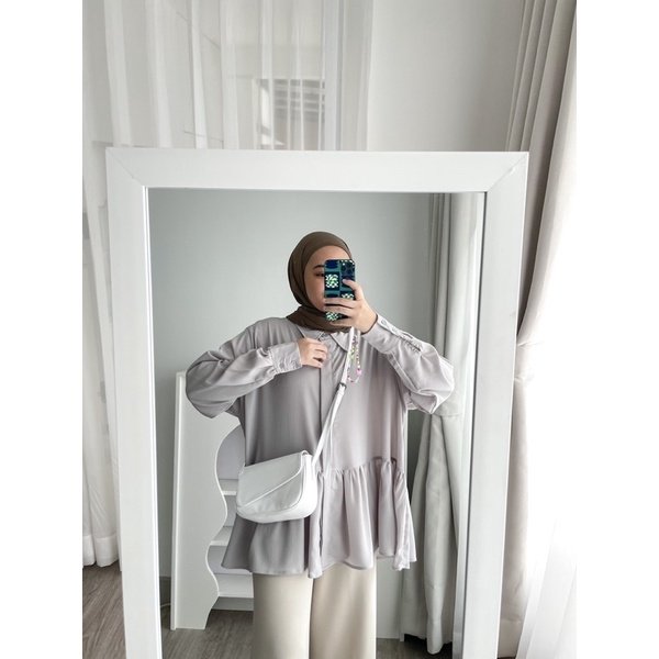 Bymeldev Narra Oversized Ruffle Shirt