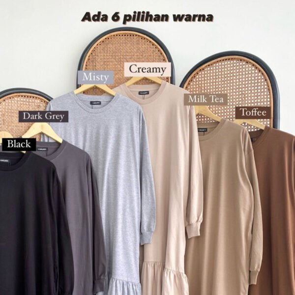 ByMeldev Ameera Slim Ruffle Dress Busui Nonbusui