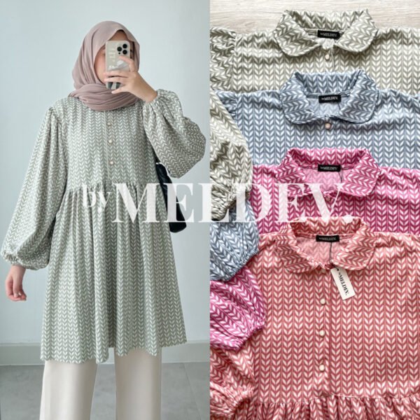 Leaves Babydoll Tunik