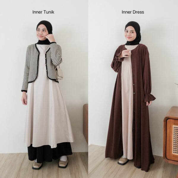 ByMeldev Premium Anti UV 50 UPF+ A-Line Inner Tunik Dress