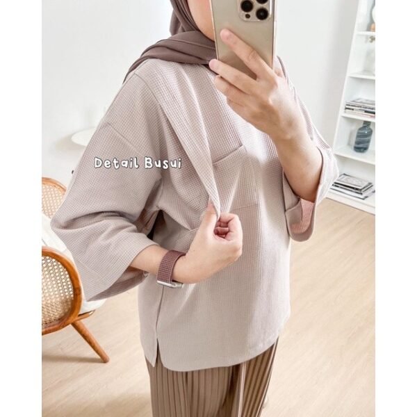 Bymeldev Waffle Basic Top Oversize Nonbusui Busui