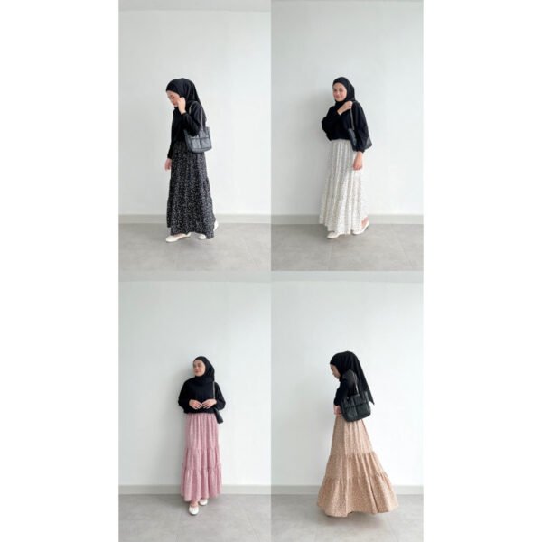 Bymeldev Floral Skirt Rok Bunga