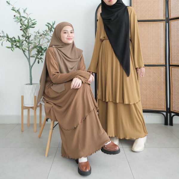 ByMeldev Tunik Rib Skirt Set Busui Nonbusui Setelan Rok