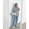Basic Oversized Crewneck Sweater LD140cm