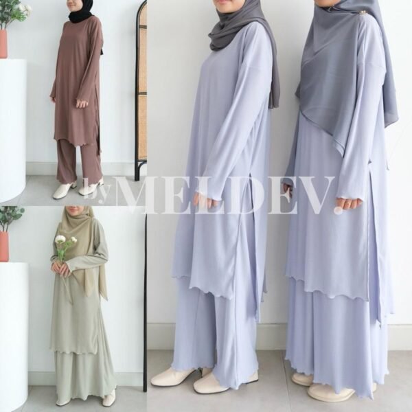 ByMeldev Zora Long Knit Set Busui Nonbusui