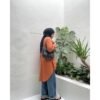 Bymeldev Oversized Shirt Kemeja Basic Polos Bumil Friendly