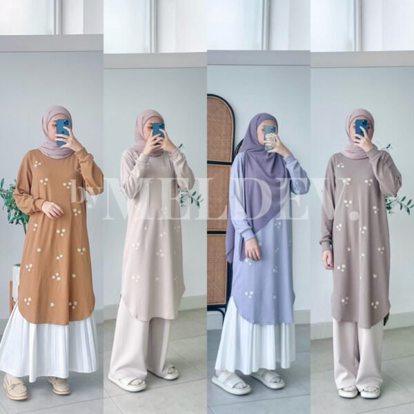 ByMeldev Daissy Waffle Tunik Busui Nonbusui