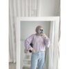 ByMeldev - Button Oversized Top