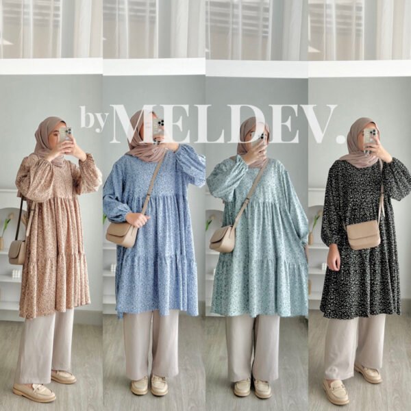 Bymeldev Floral Oversized Tunik