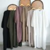 Slim Button Long Dress