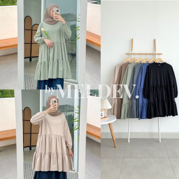 b39bdaea-7865-4223-8d03-101e8aed4857.jpg Bymeldev Ruffle Oversized Midi Tunik Nonbusui Busui Bumil Friendly