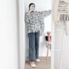 ByMeldev Kemeja Motif Oversize