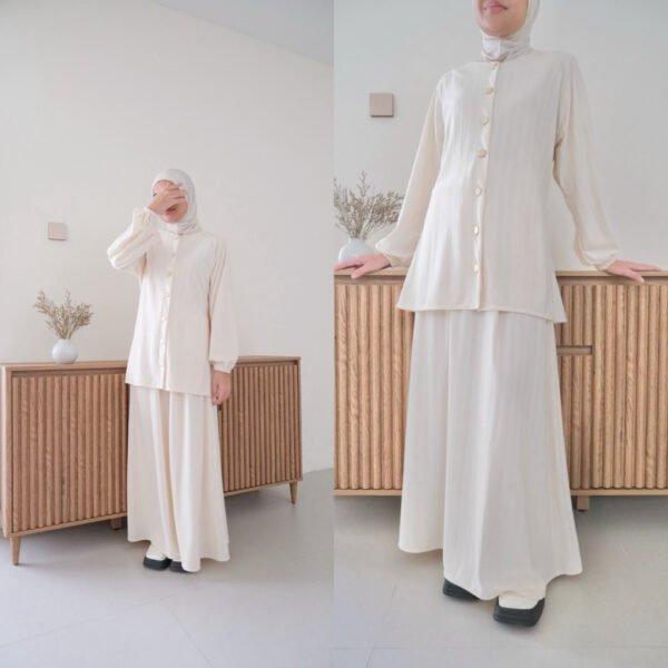 ByMeldev Raindrops Skirt Set Busui Bumil Friendly