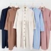 Button Midi Dress Bumil Friendly