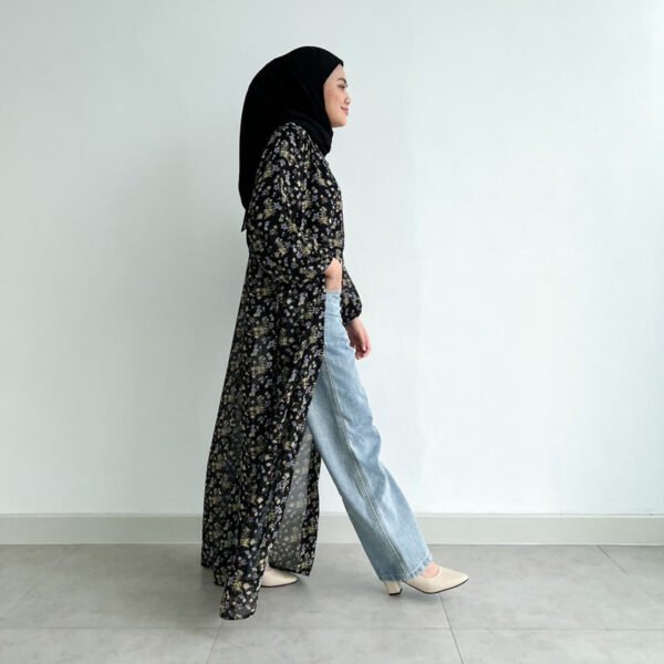Bymeldev Floral Button Long Dress
