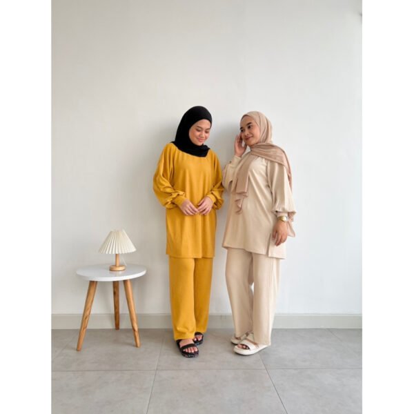 Puffy Knit Set Setelan Nonbusui Busui