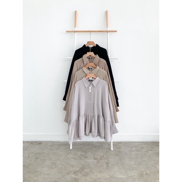 Bymeldev Narra Oversized Ruffle Shirt